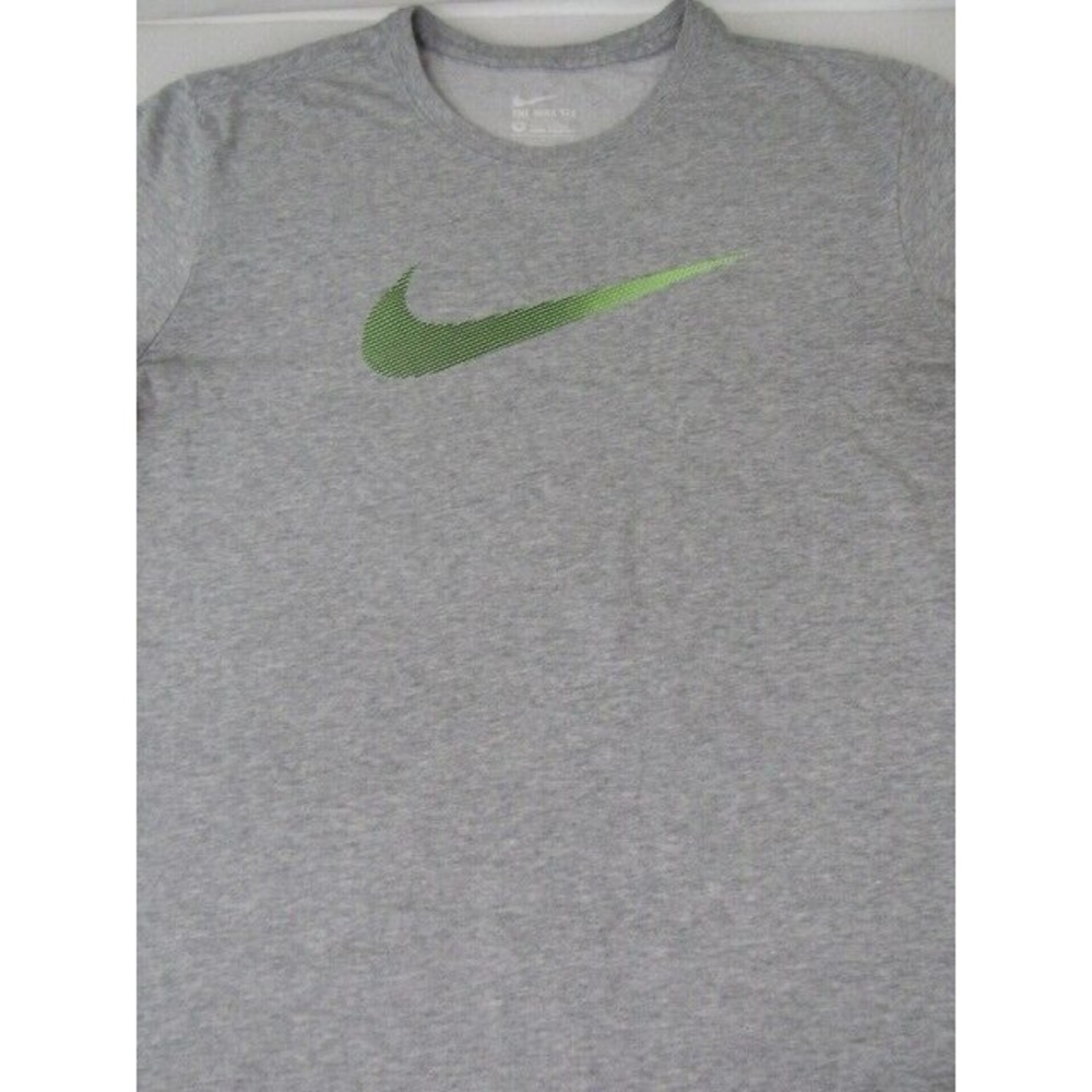 Nike Dri-Fit Athletic Cut Just Do It Gray Short Sleeve T-Shirt Cotton Men's Sz L
